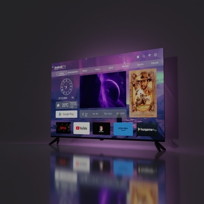 شراء تلفزيون LED ذكي قياسي DVB-T2 مع واجهات HD/ LAN/ VGA/ USB/ AV/ RF/ صوت رقمي وعمر الإضاءة الخلفية ≥ 20000 ساعة online manufacture