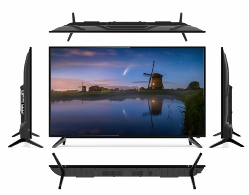 زجاج متشدد 75 بوصة أندرويد التلفزيون رقيق الحاجز UHD التلفزيون الذكي البلاستيكية